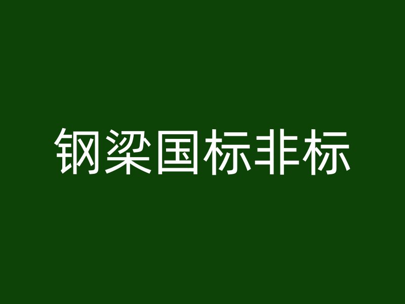 鋼梁國標(biāo)非標(biāo)